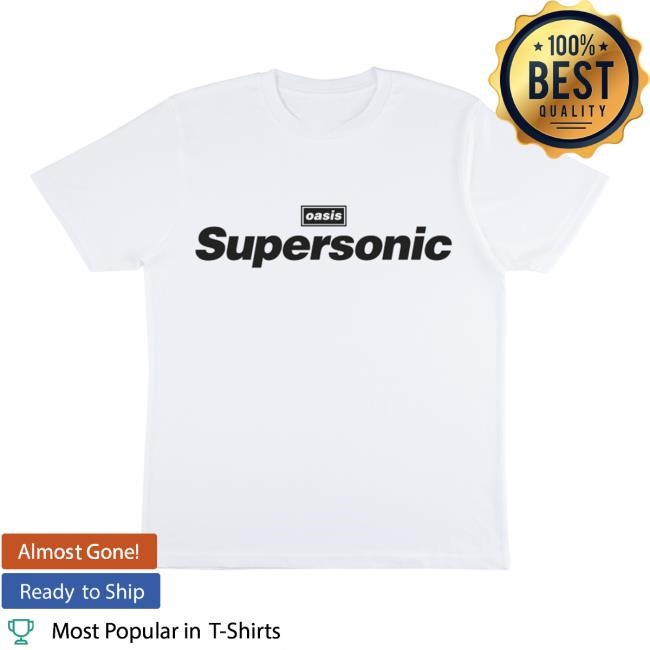 Oasis Merch Supersoni White Short Sleeve Shirt Oasis Shop Oasis Merch Supersoni White T Shirt Oasis Shop