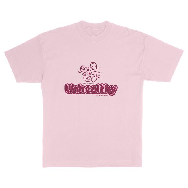 Official Anne-Marie Merch Store Anne Marie Unhealthy Fast Food Co. T Shirt Anne - Marie Apparel Clothing Shop AnneMarie