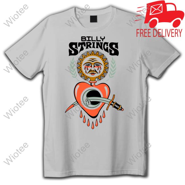 Billy Strings Merch #9 Sun Heart Crewneck Sweatshirt Official Billy Strings Merch #9 Sun Heart Crewneck Sweatshirt