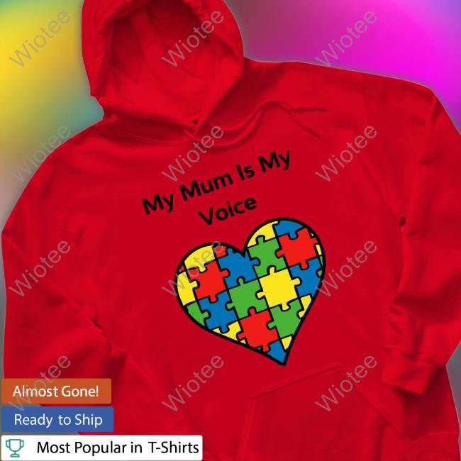 Official My Mum Is My Voice Puzzle Heart Tee
