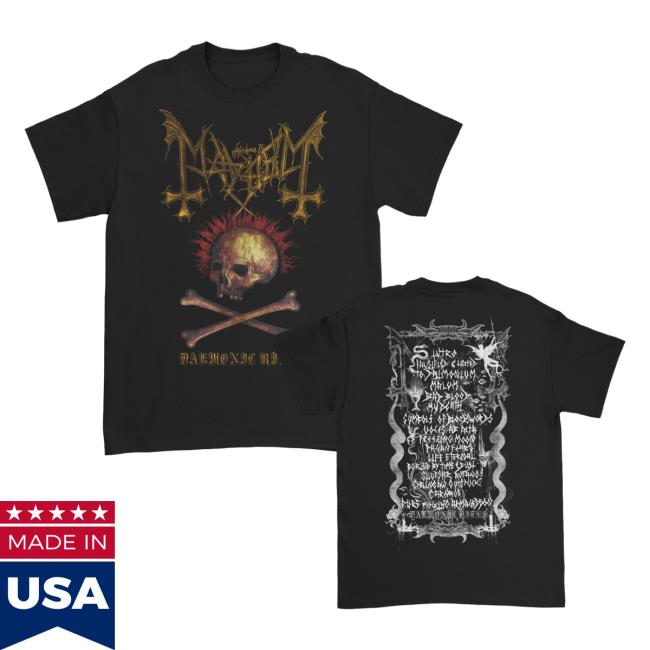 Official Mayhem Kings Road Mayhem Daemonic Rites Top Shirt