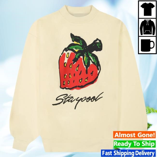 Official Stay Cool Clothing Store Staycool Strawberry Crew neck Sweatshirt (Cream) StaycoolNyc Official Stay Cool Clothing Store Staycool Strawberry Pullover Sweatshirt (Cream) StaycoolNyc