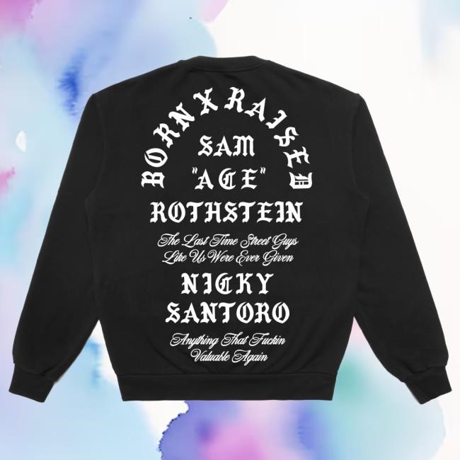 Official Born X Raised Merch Store Shop Tangiers Crew Neck Sweatshirt: Black BornxRaised Official Born X Raised Merch Store Shop Tangiers Crew Neck: Black BornxRaised