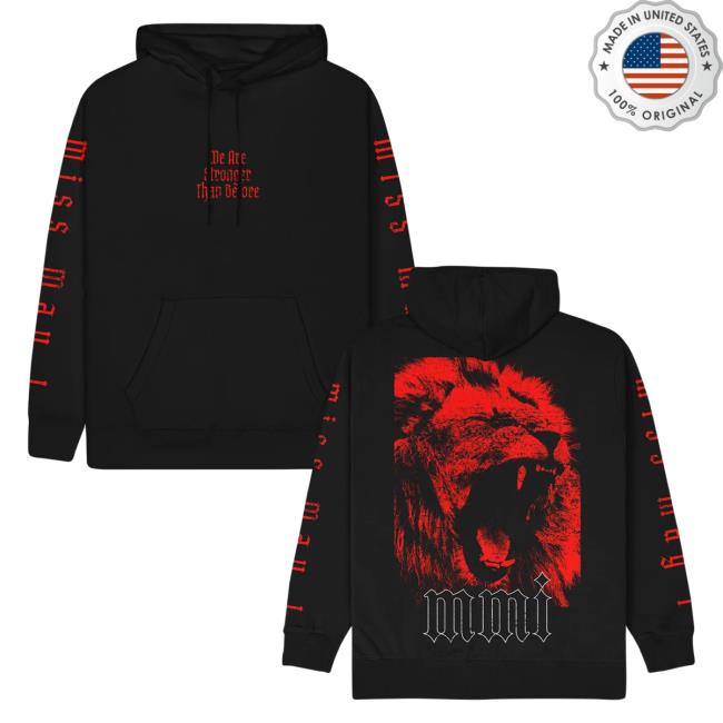 Official Merch Now Now Miss May I Red Lion Pullover Sweatshirt MerchNow