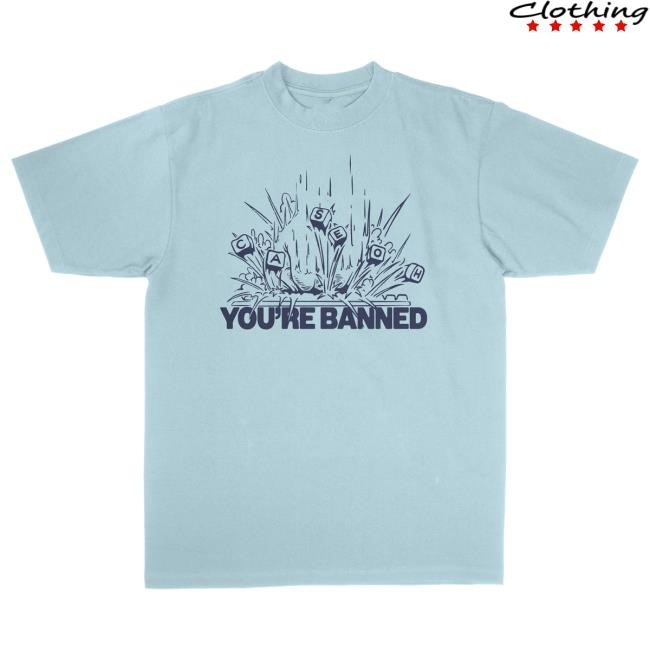 Official Caseoh Games Merch CaseOh's You're Banned T Shirt CaseohGames