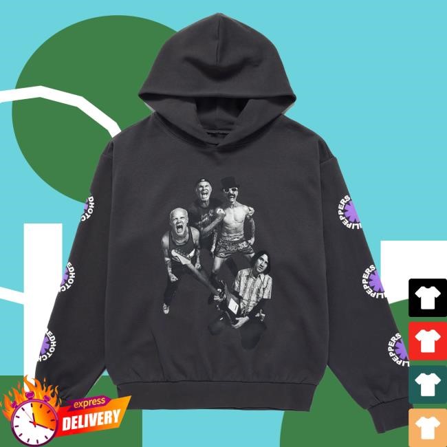 Official Red Hot Chili Peppers Gutteral Scream Crewneck Sweatshirt - Vintage Black