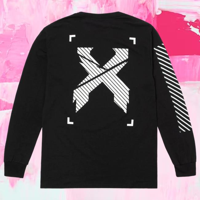 Official Excision Merch Sliced Logo Long Sleeve Tee (Black)