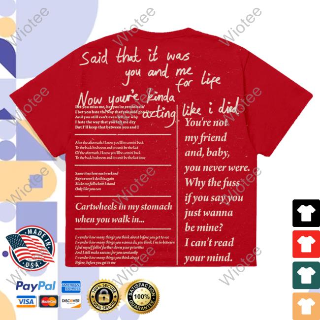 Shop Sabrina Carpenter Lyrics Shirt Official Sabrina Carpenter Lyrics Tee