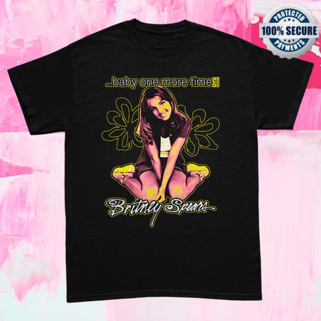 Official Britney Spears Merch Store Britney Spears ...Baby One More Time 25Th Anniversary Black Hoodie Britney Spears Apparel Clothing Shop BritneySpears