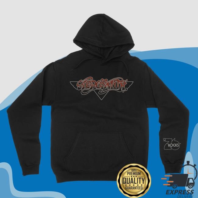 Aerosmith Official Store Rocks 76' Pullover Hoodie Aerosmith