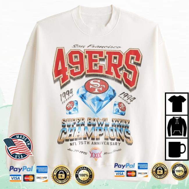 San Francisco 49ers Graphic Crew Sweatshirt Fan Section Staple