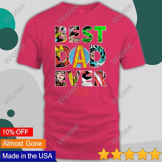 Official Marvel Best Dad Ever T Shirts Marvel Best Dad Ever T Shirt