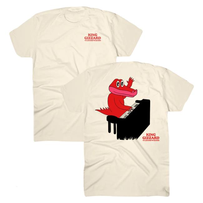 Official Hello Merch Hellomerch Gator Piano Natural T-Shirts