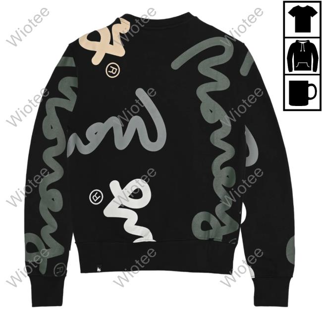 Official Money Clothing Aop Super Sig Sweatshirt Black Official Money Clothing Aop Super Sig Sweater Black