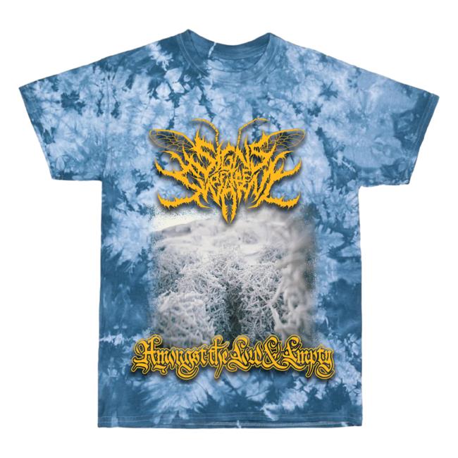 Official Indie Merch Store Signs of the Swarm Amongst The Low & Empty Tie Dye Shirt New Blue Tie-Dye Indiemerchstore