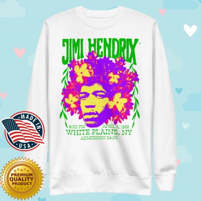 Jimi Hendrix White Plains Sweater