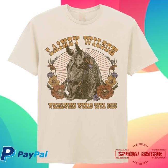 Official Lainey Wilson Horse Sunburst Tour Shirt