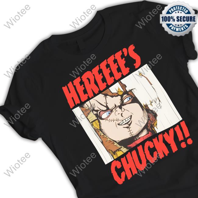 Official Hereeee's Chucky Tee Official Kamarion Franklin Hereeee's Chucky Shirts