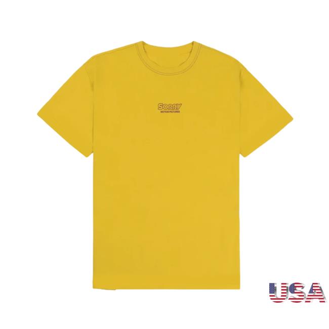 Official The Sorry Boys Store Merch We're Sorry Motion Pictures Yellow Shirts