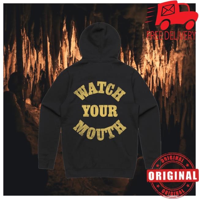 Official Josiah Queen Watch Your Mouth Zip Popover Hoodie
