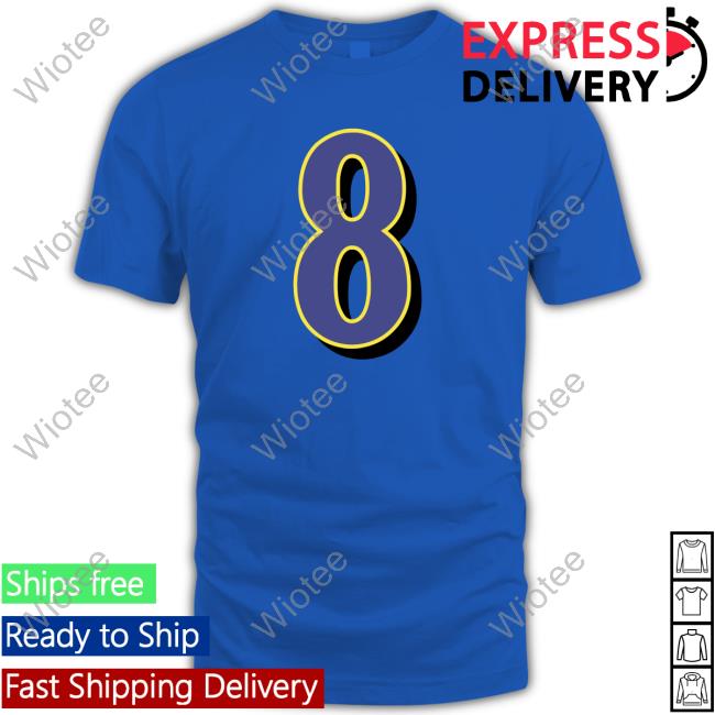 Official Baltimore Ravens Lamar Jackson 8 T Shirt