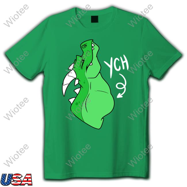 Slosh Dog Dragon Gulp Ych Crewneck Sweatshirt Green