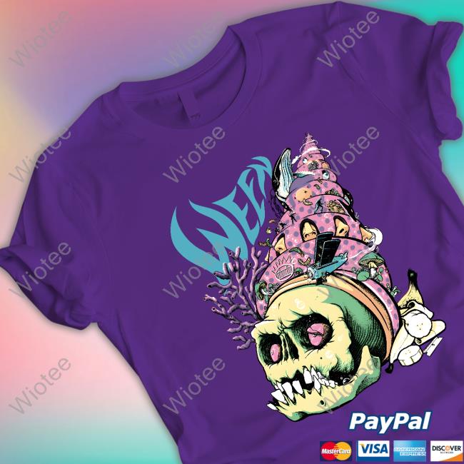 Ween Merch Shell Skull T-Shirt