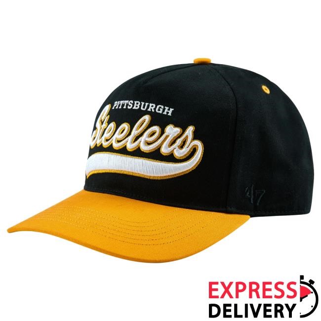 Official Golf Wang Merch Steelers Script Snapback Cap by Golf Wang x NFL