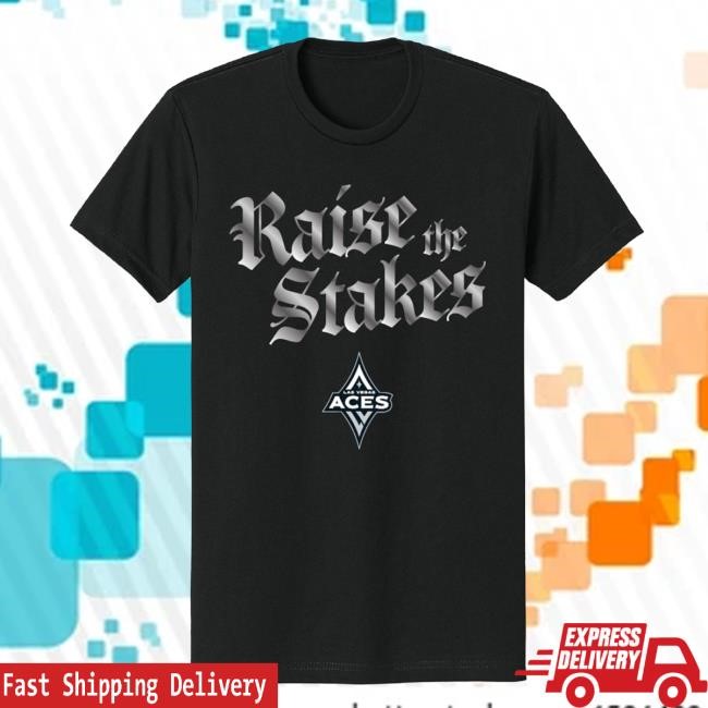 Las Vegas Aces Raise The Stakes 2025 Playoffs Black Tshirt Las Vegas Aces Raise The Stakes 2025 Playoffs Black Top Shirt