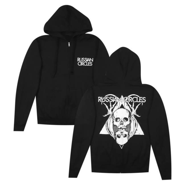 Official Hellomerch Russian Circles Skulls Black Zip Crew neck Hello Merch