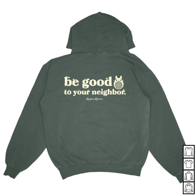 Kanpai Klassics Neighbor Sleeve Hoodie (Ivy) Kanpai Klassics Merch Store Shop Neighbor Pullover Hoodie (Ivy)