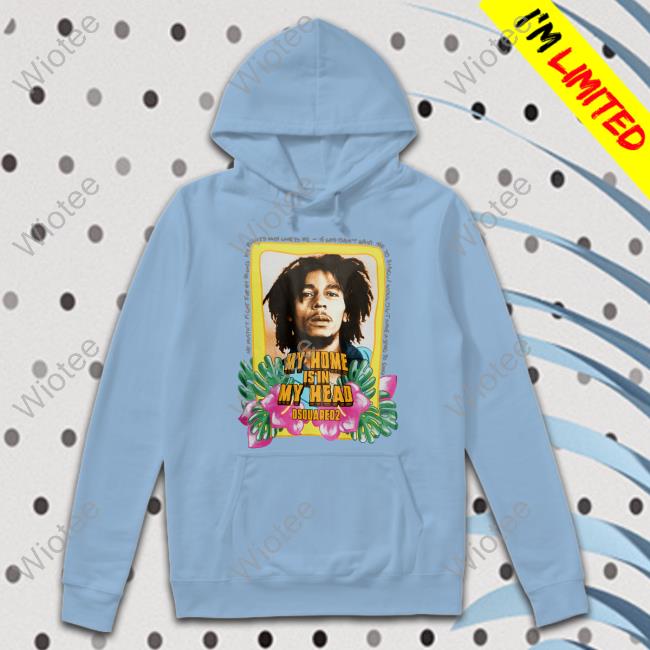Official Bob Marley My Home Is In My Head T-Shirt My Home Is In My Head Dsquared2 T-Shirt