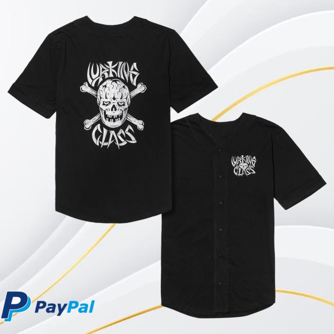Official Lurking Class Clothing Bonehead Baseball Jersey Shirts Black LurkingClass