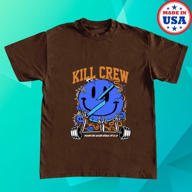 Official Kill Crew Apparel Clothing Oversized "Weights Lift Us Up" Shirt - Purple KillCrew Shop Official Kill Crew Apparel Clothing Oversized "Weights Lift Us Up" T Shirt - Purple KillCrew Shop