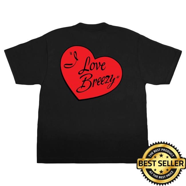 Official Chris Brown Merch Store Chris Brown I Love Breezy S/S Tees Red
