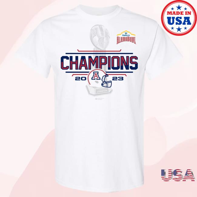 Official Alamo Bowl Merch Store Alamo Bowl 2023 Valero Alamo Bowl Champions White Sst Shirt Alamo Bowl Merchandise Alamobowl Apparel Clothing Shop