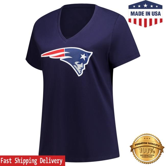 Drake Maye New England Patriots Super Bowl Bound Plus Size Top Navy Drake Maye NFL Football NFL Patriots Women's Plus Size Tee