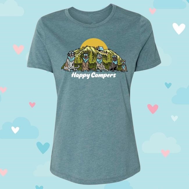 Official Wild Tribute Happy Campers Women's Relaxed Shirt