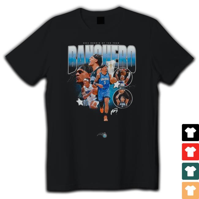 2023 Rookie Of The Year Paolo Banchero T Shirt 2023 Rookie Of The Year Paolo Banchero Shirt