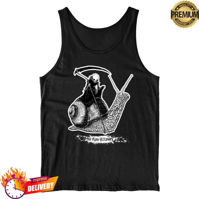 Official Any Means Necessary Clothing Slow Death Tank Top Tee Black