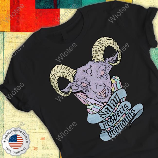 Official Satan Respects Pronouns T Shirt