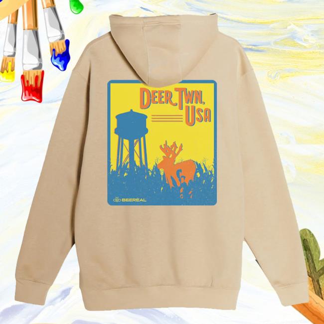 Official Beereal Merch Store DEER TWN Crew neck