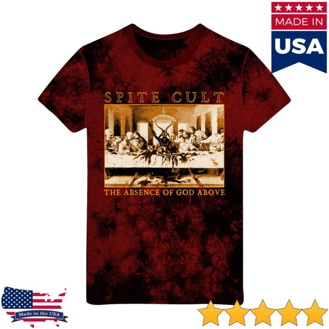 Official Spite Cult The Absence Of God Above Tie Dye Tee