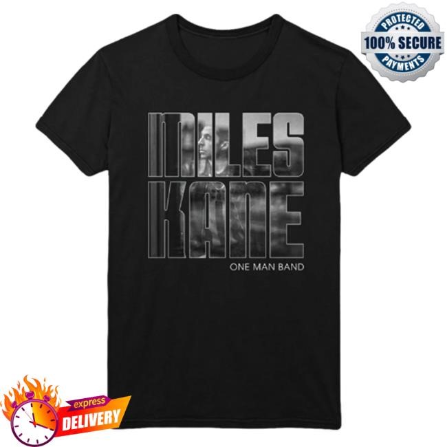Official Miles Kane Merch One Man Band Black New T-Shirt Miles Kane