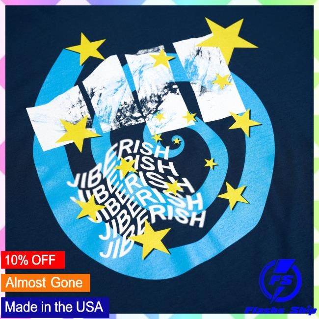 Official Jiberish Merch Biophilia Supima Navy Shirts Official Jiberish Biophilia Supima Navy Tees