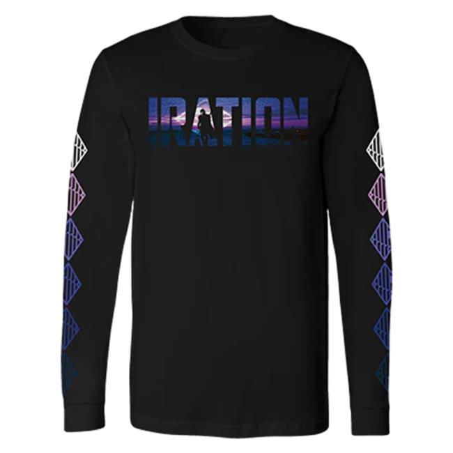 Official Iration Merch Iration Mando Long Sleeve Shirt New Black Iration Music