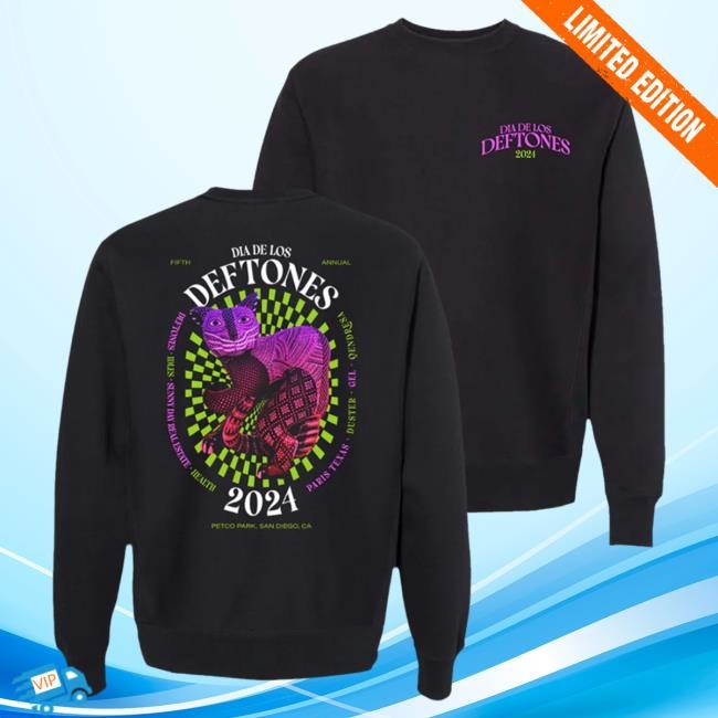 Official Deftones Merch Store Deftones DDLD '24 Alebrijes Crew neck Sweatshirt Deftones Shop Official Deftones Merch Store Deftones DDLD '24 Alebrijes Crew neck Deftones Shop