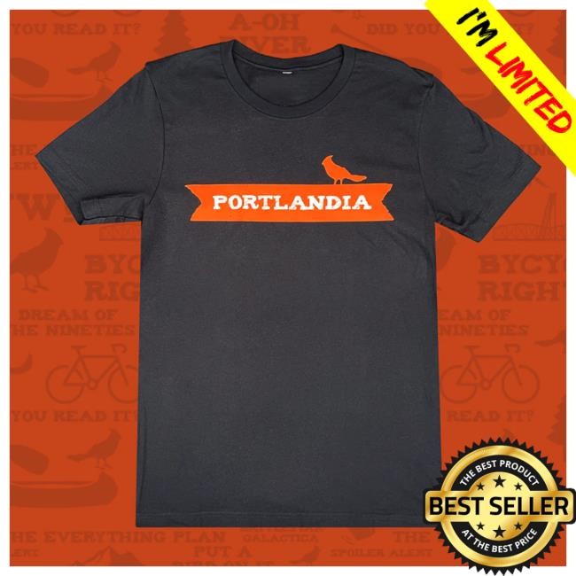 Official Portlandia Clothing Store Portlandia Logo Black Tee