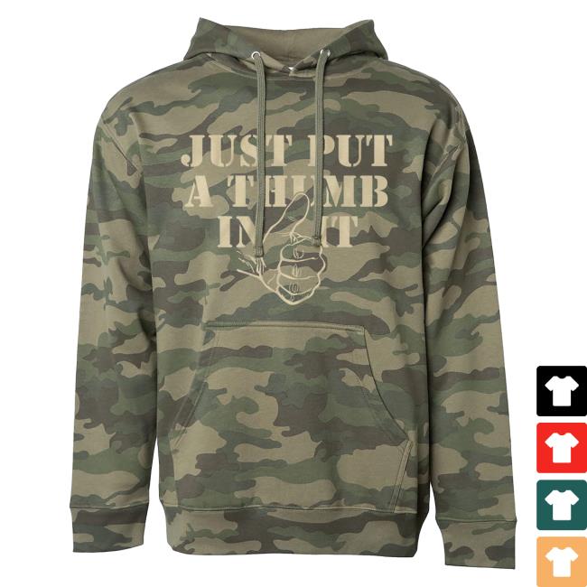 Official Kentucky Ballistics Merch Put A Thumb In It Hoodie Camo Kentucky Ballistics Clothing Shop