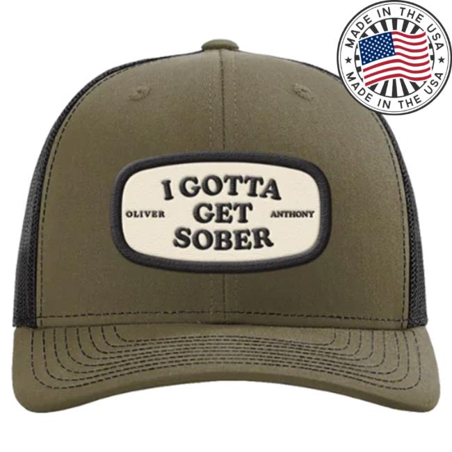 Official Oliver Anthony Merch Store Shop Gotta Get Sober Trucker Hat Official Oliver Anthony Merch Store Shop Gotta Get Sober Trucker Cap
